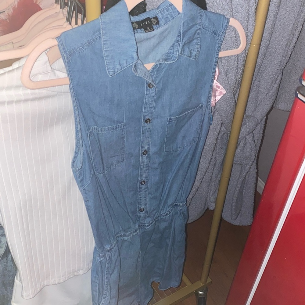 Denim romper size small